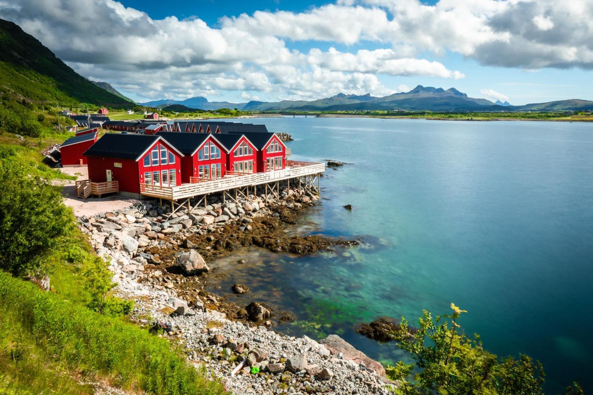 Lofoten Rorbu Lodge Offersoya Bagian luar foto
